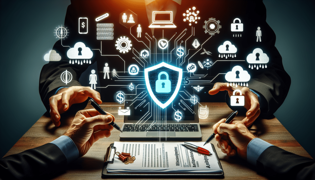 Symbolische Darstellung von Datenschutzbedrohungen durch unpassende Bewerbungen und möglichen Schutzstrategien.