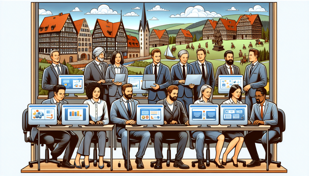 Mitarbeiter in Hessen arbeiten datenschutzkonform mit Microsoft 365.